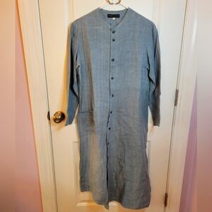 Shirin Guild Asymmetrical Artistinal Linen Dress